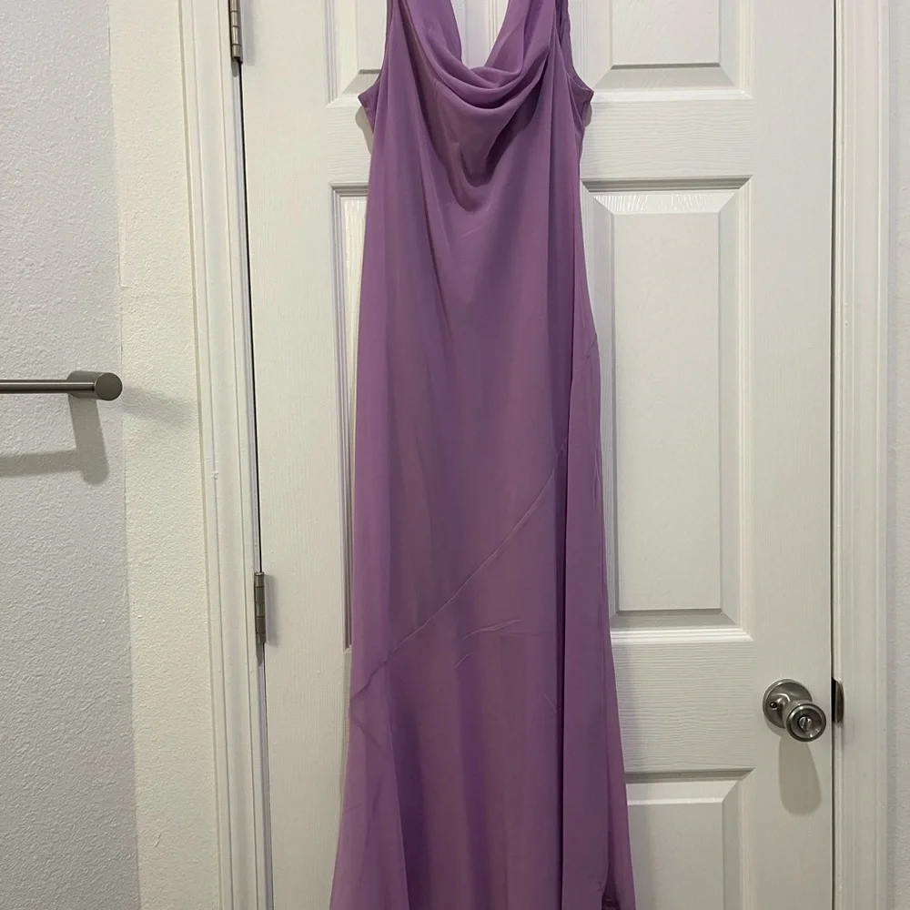 Abercrombie & Fitch Lavender Cowl Neck Maxi Dress